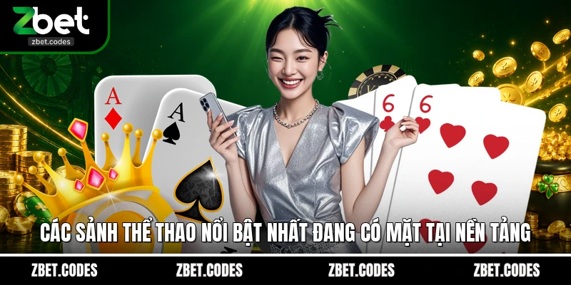 Các sảnh thể thao nổi bật nhất đang có mặt tại nền tảng