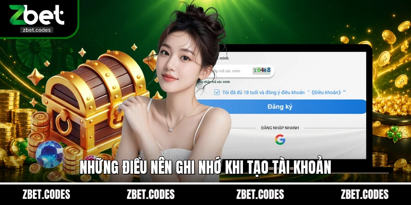 Những điều nên ghi nhớ khi tạo tài khoản