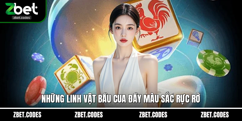 Những linh vật Bầu Cua đầy màu sắc rực rỡ